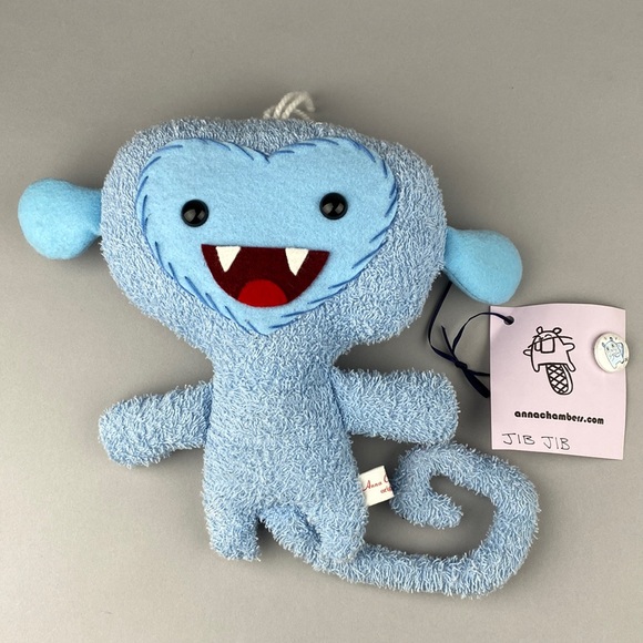 Handmade Art Toy Monkey Plush "Gib Gib" Stuffed Animal Anna Chambers - Picture 1 of 4